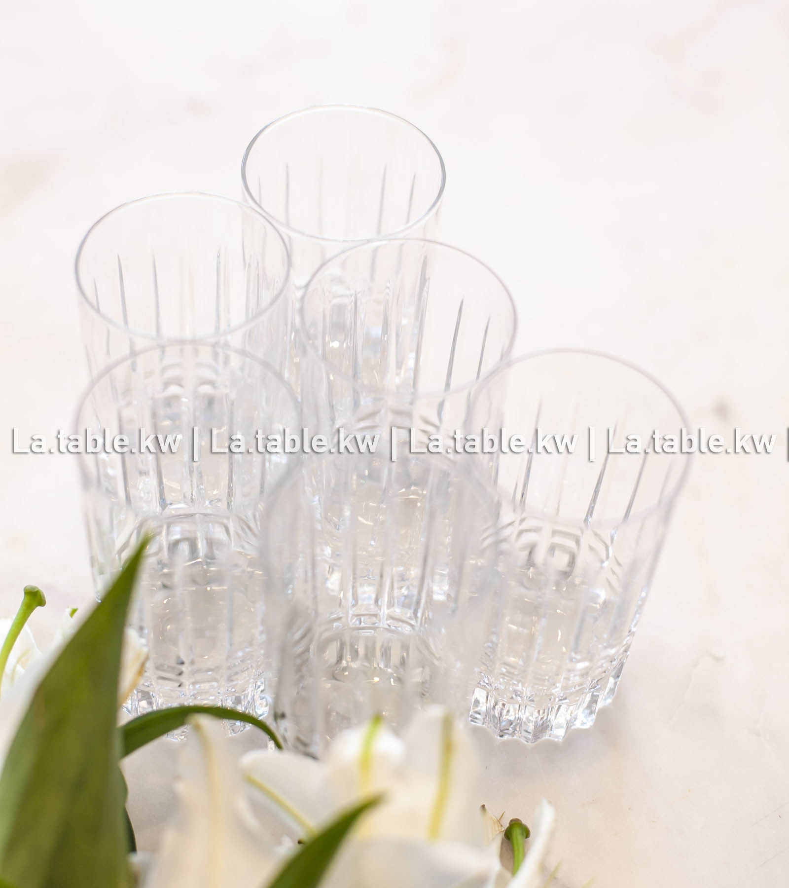 Transparent Allure Mini Water Glasses/ ألور كاسات مياه صغير -شفاف