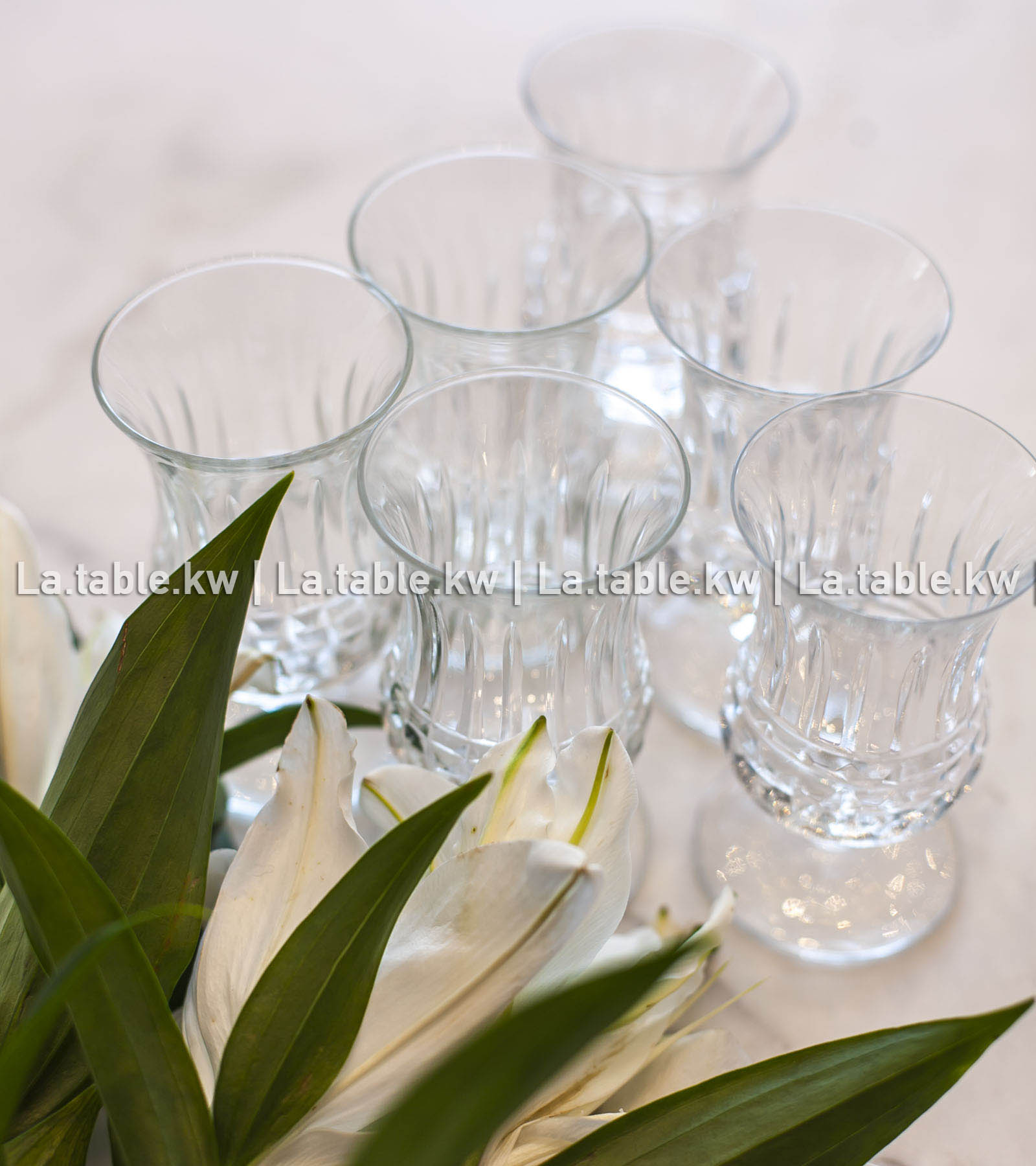 Transparent Allure Mini Juice Glasses / ألور كاسات عصير صغير - شفاف