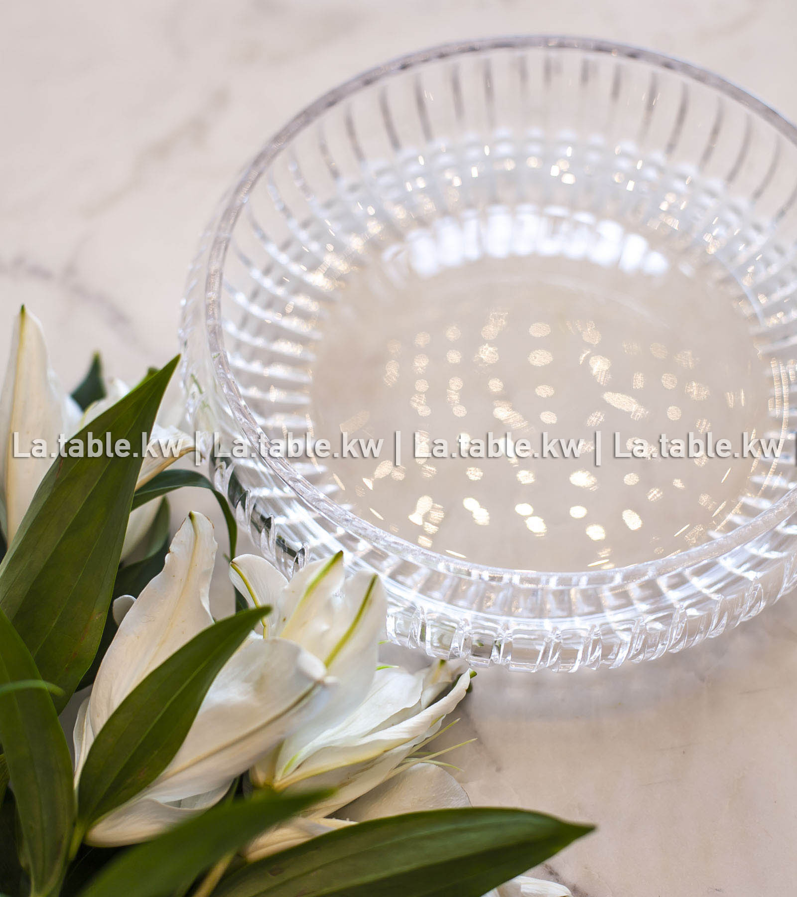 Transparent Allure Curved Standless Bowls / آلور وعاء منحني  من غير قاعده -شفاف