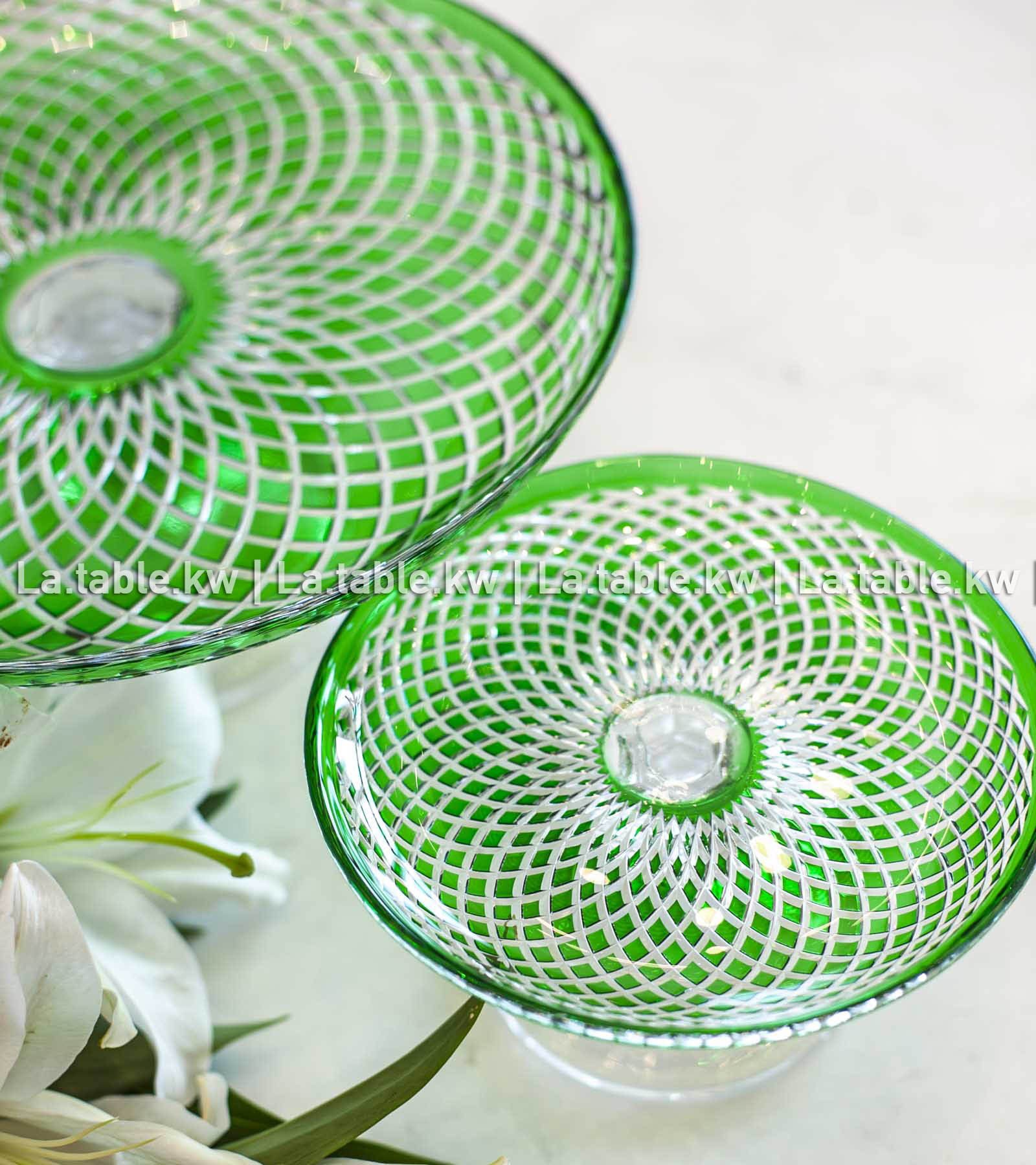 Green Allure Serving Stands