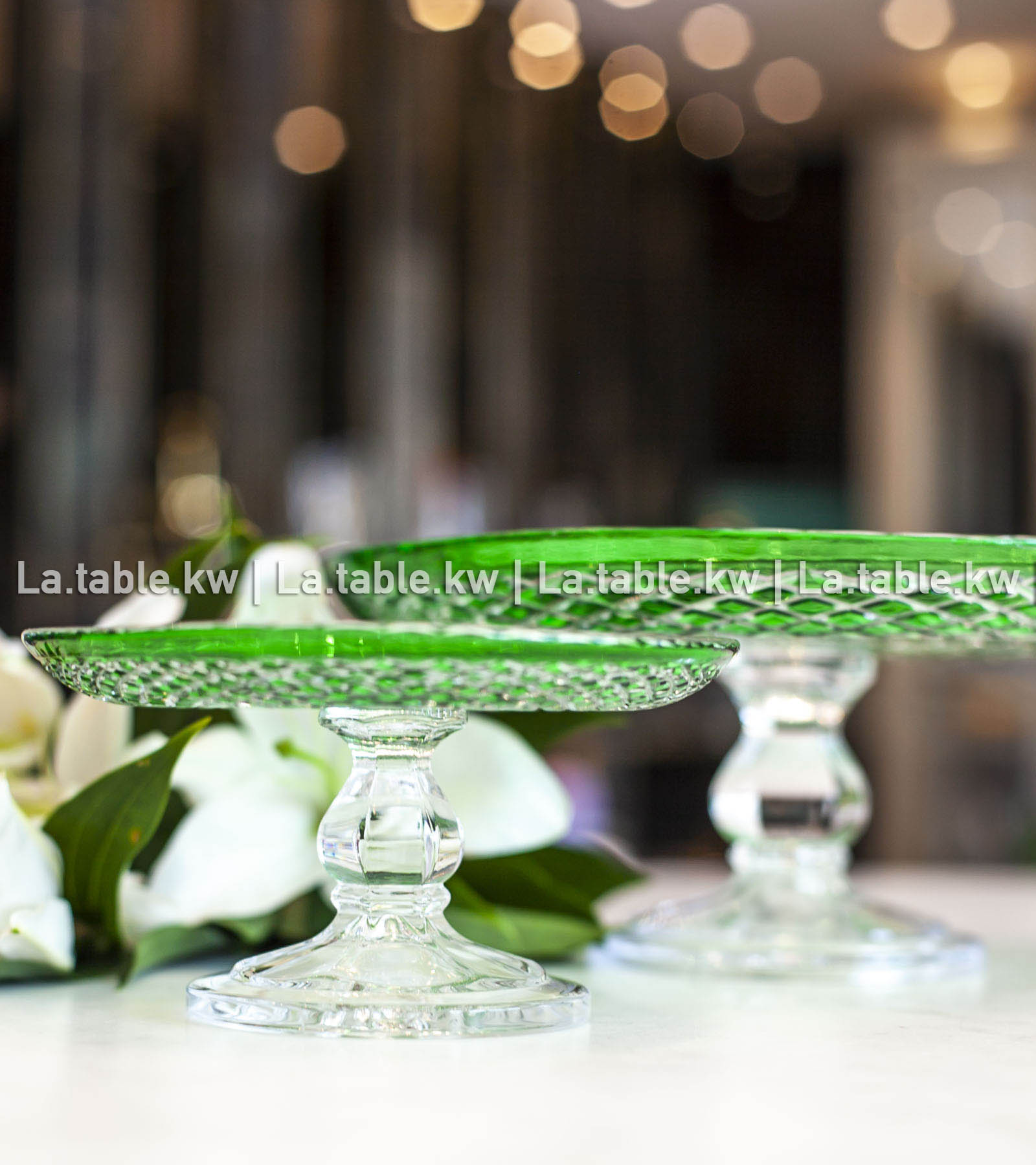 Green Allure Serving Stands