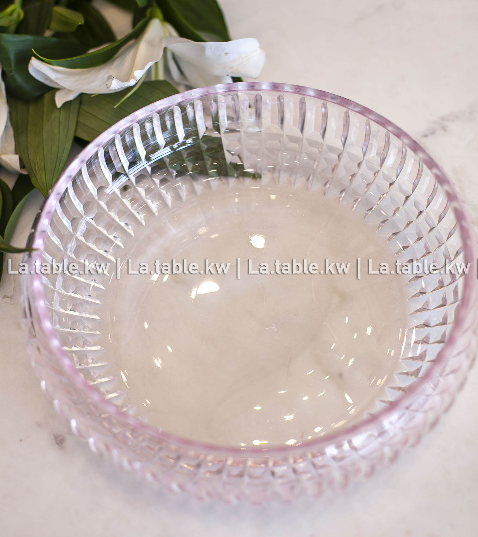 Pink Allure Curved Standless Bowls / آلور وعاء منحني من غير قاعده -وردي