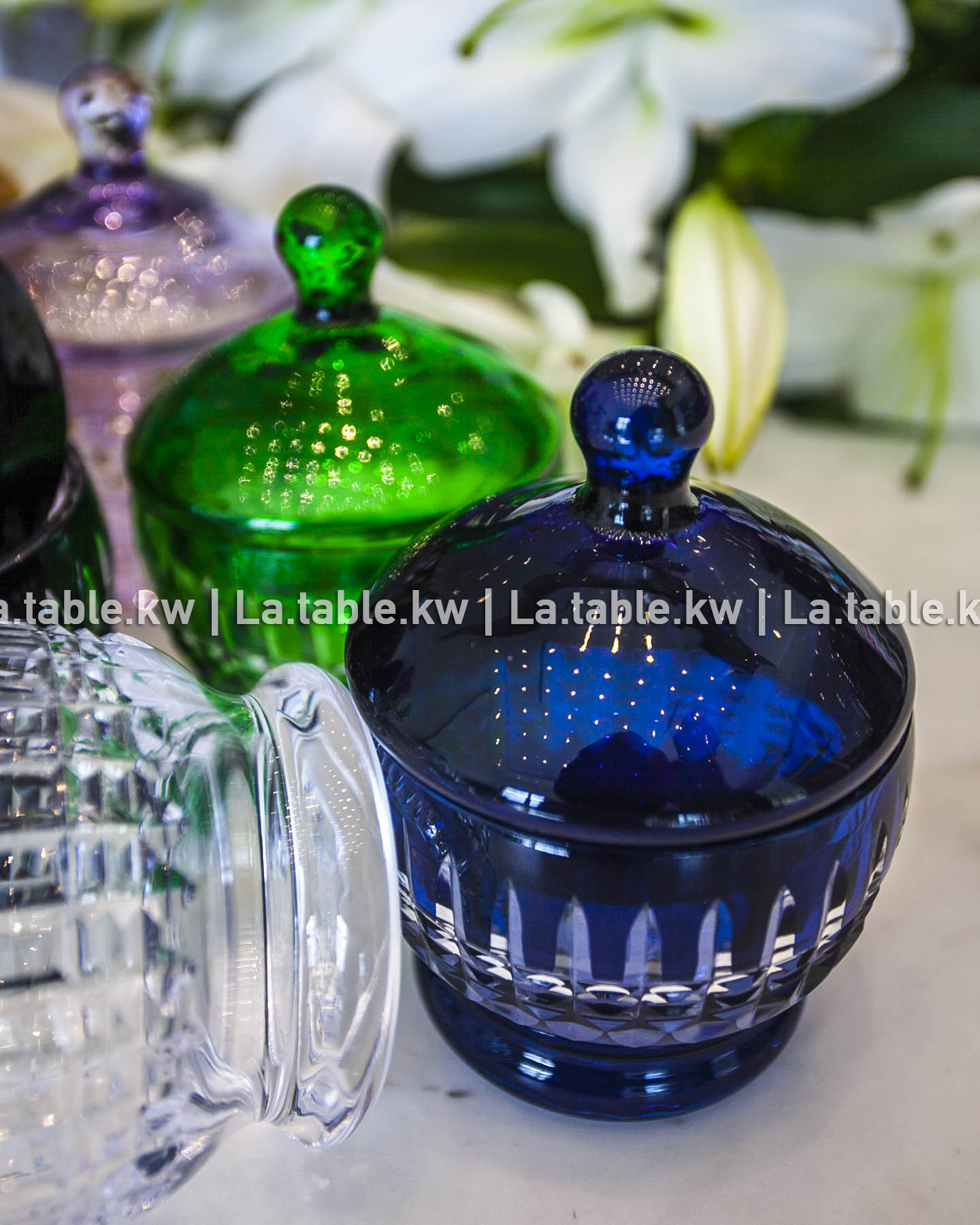 Navy Blue Allure Sugar Jar / آلور سكريه -أزرق غامق