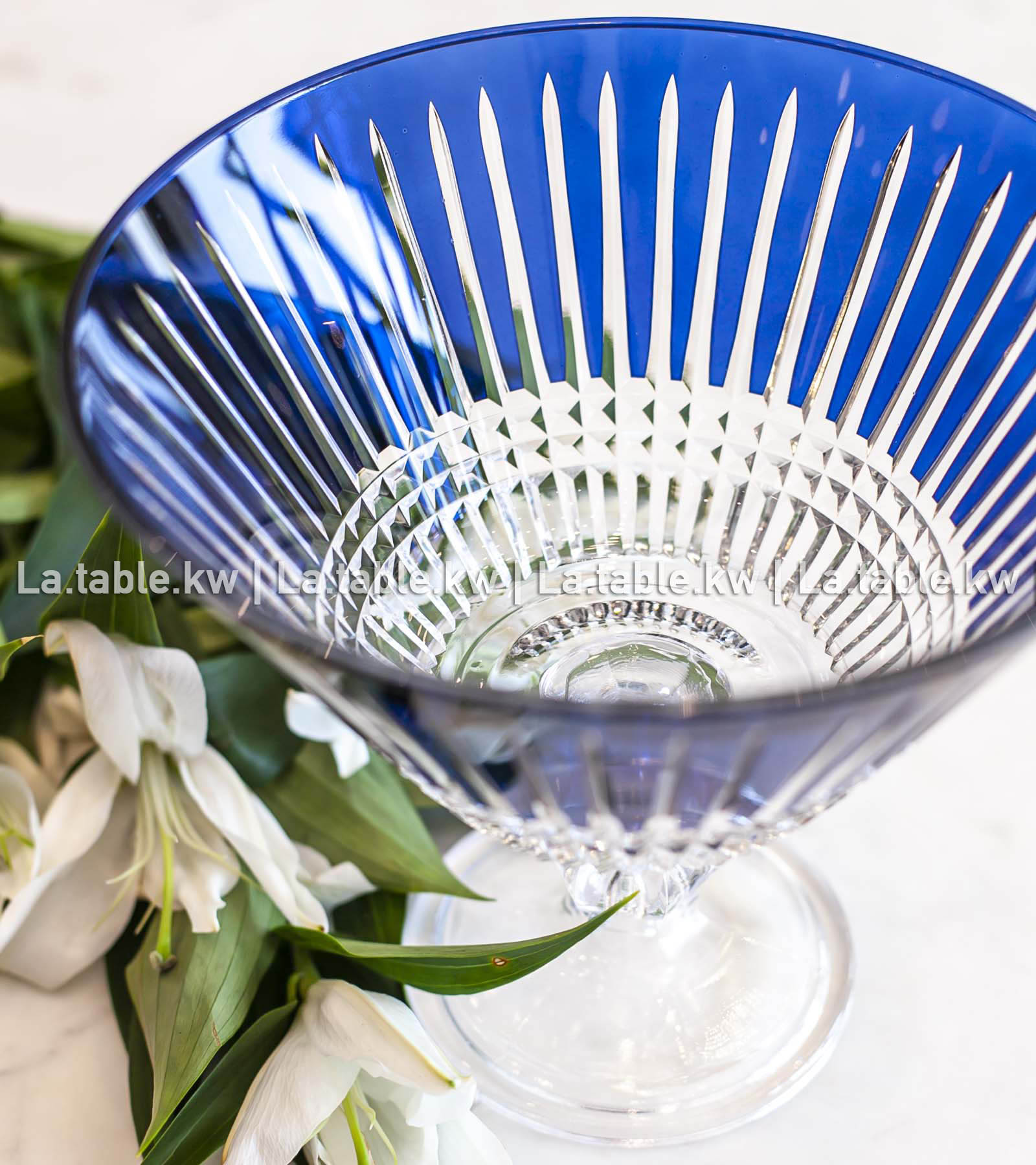 Navy Blue Allure V bowl / آلور وعاء على شكل   ٧  - أزرق غامق