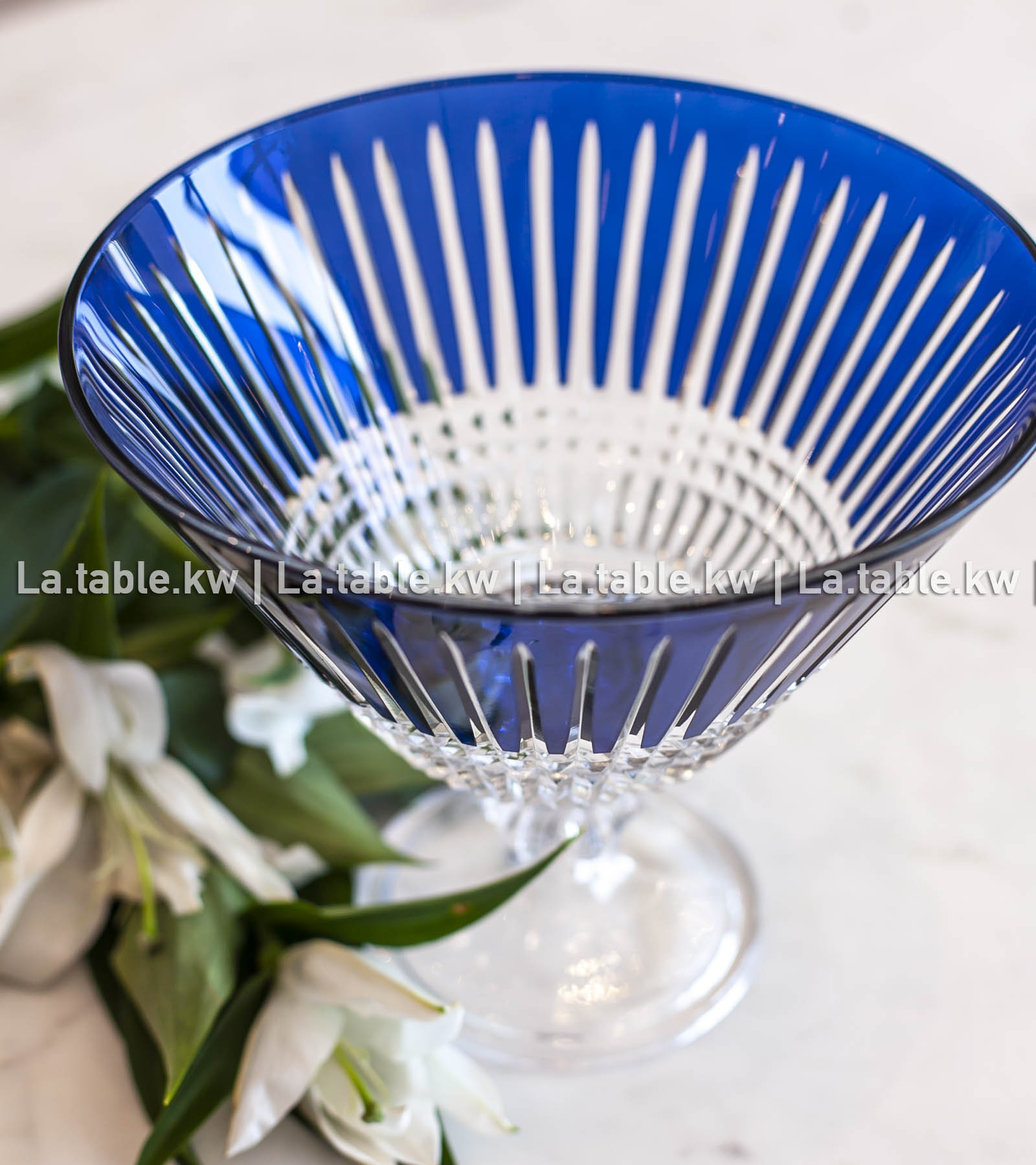 Navy Blue Allure V bowl / آلور وعاء على شكل   ٧  - أزرق غامق