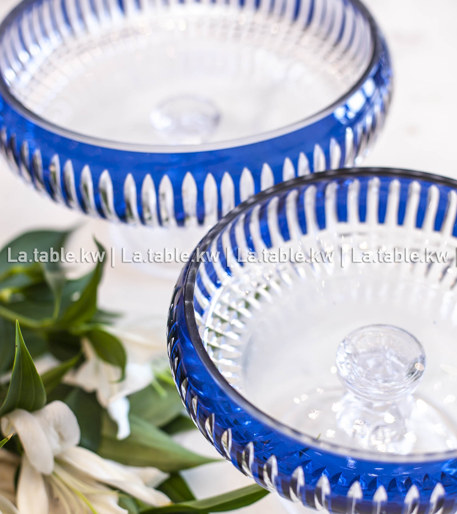 Navy Blue Allure Curved Bowls / آلور وعاء منحني - أزرق غامق