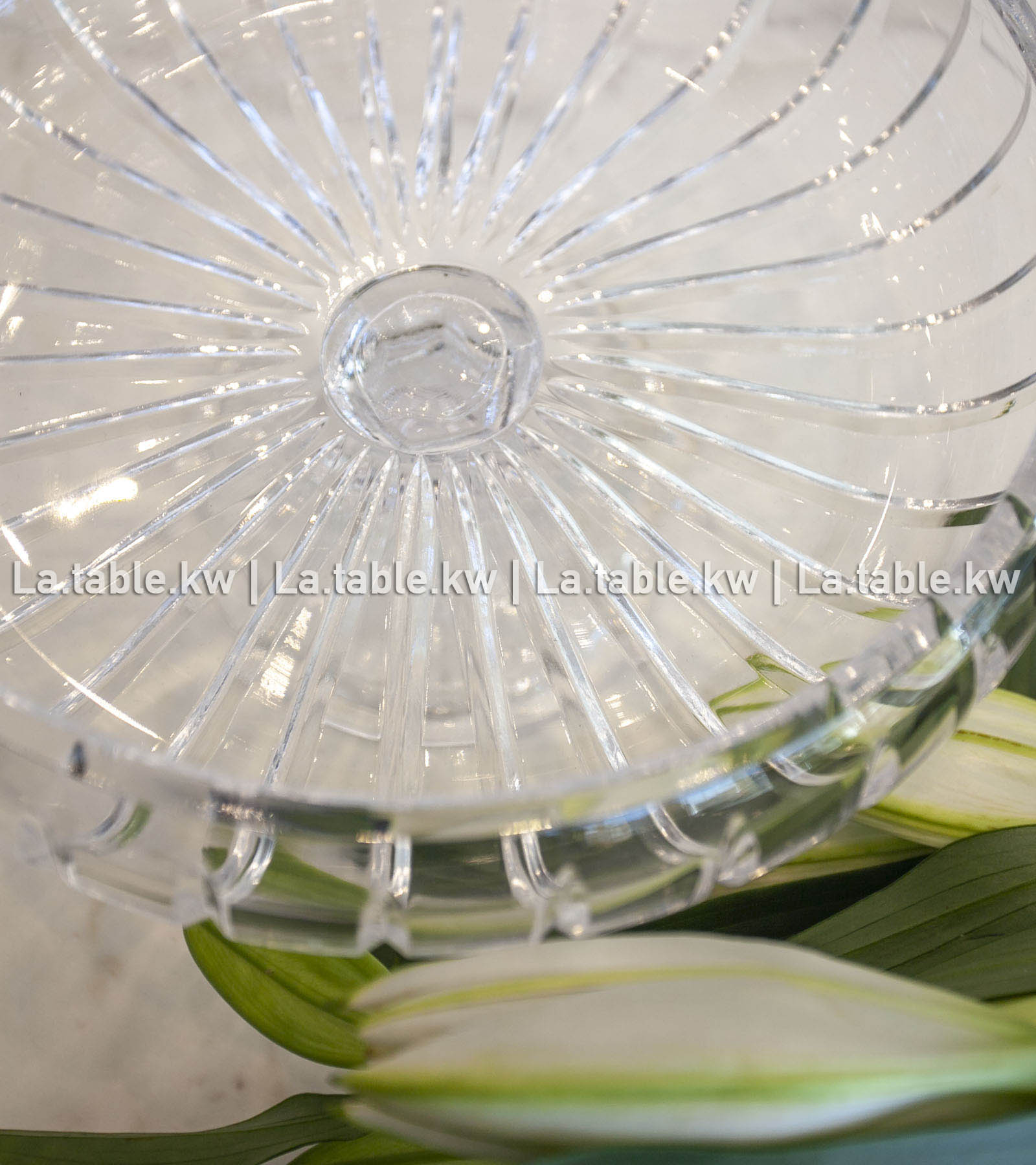 Transparent Classic Curved Bowl