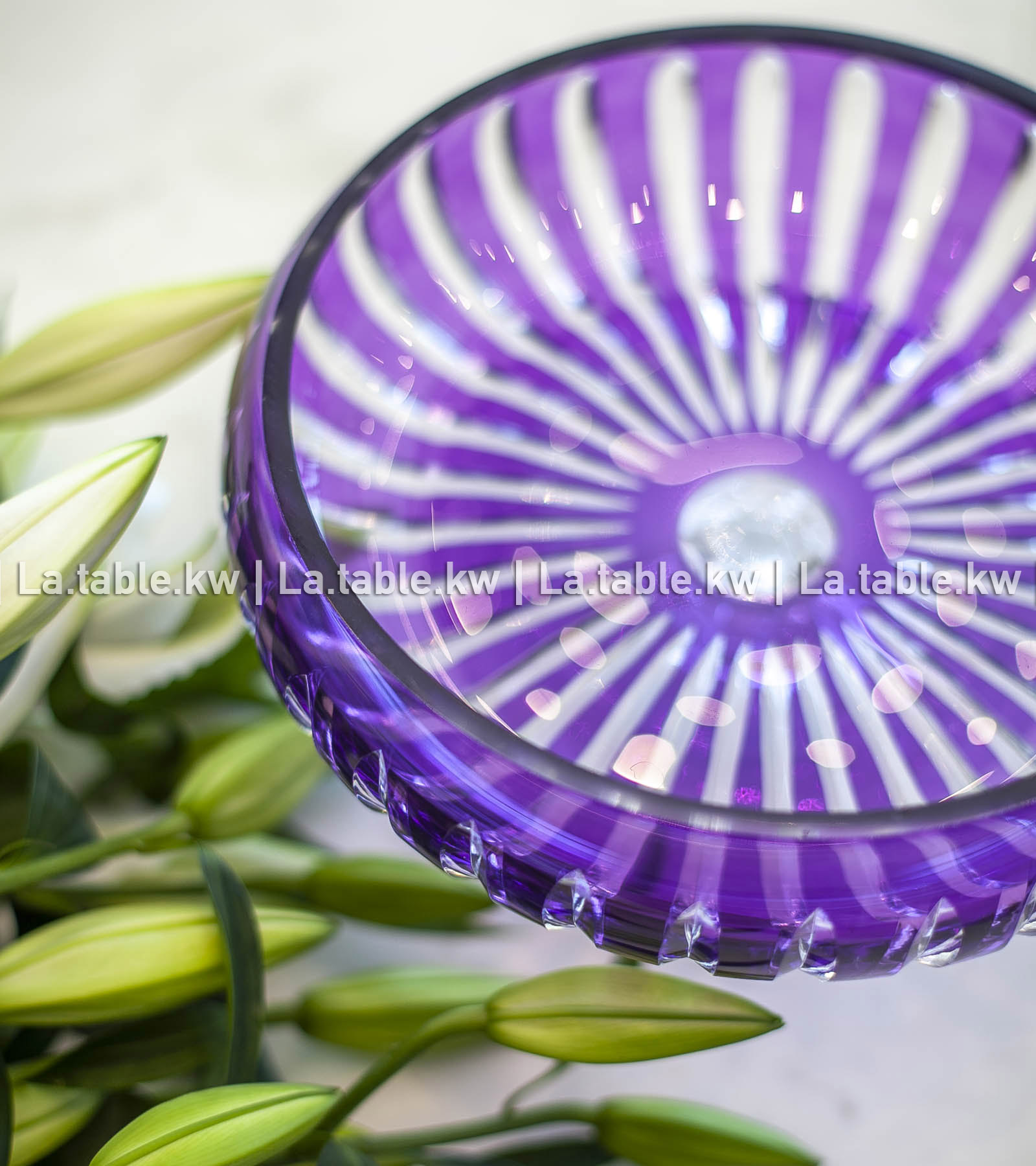 Purple Classic Curved Bowl