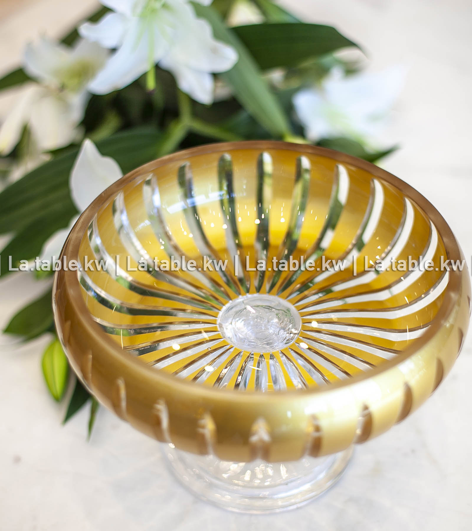 Gold Classic Curved Bowl