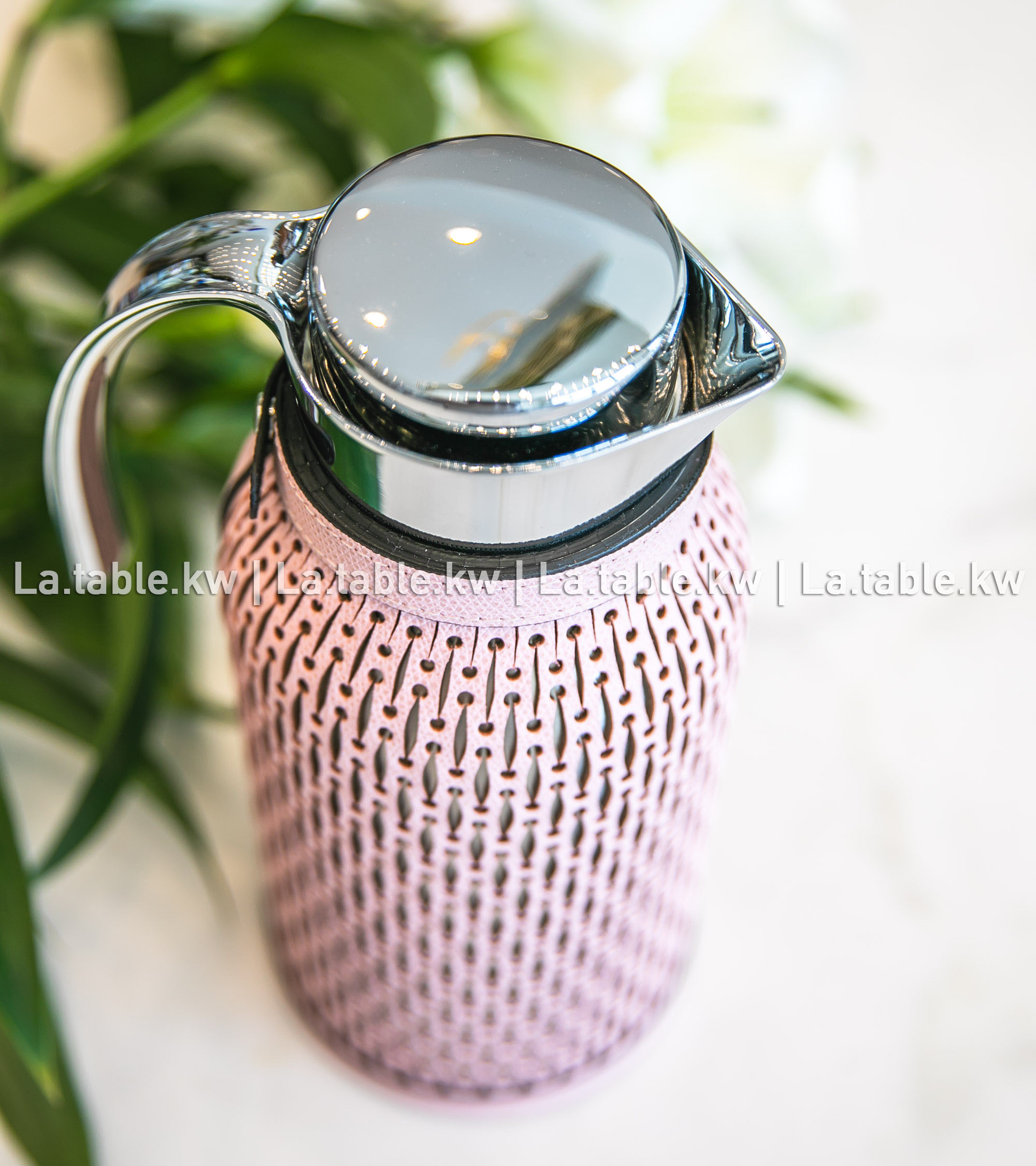 Baby Pink Diana Leather Carafe