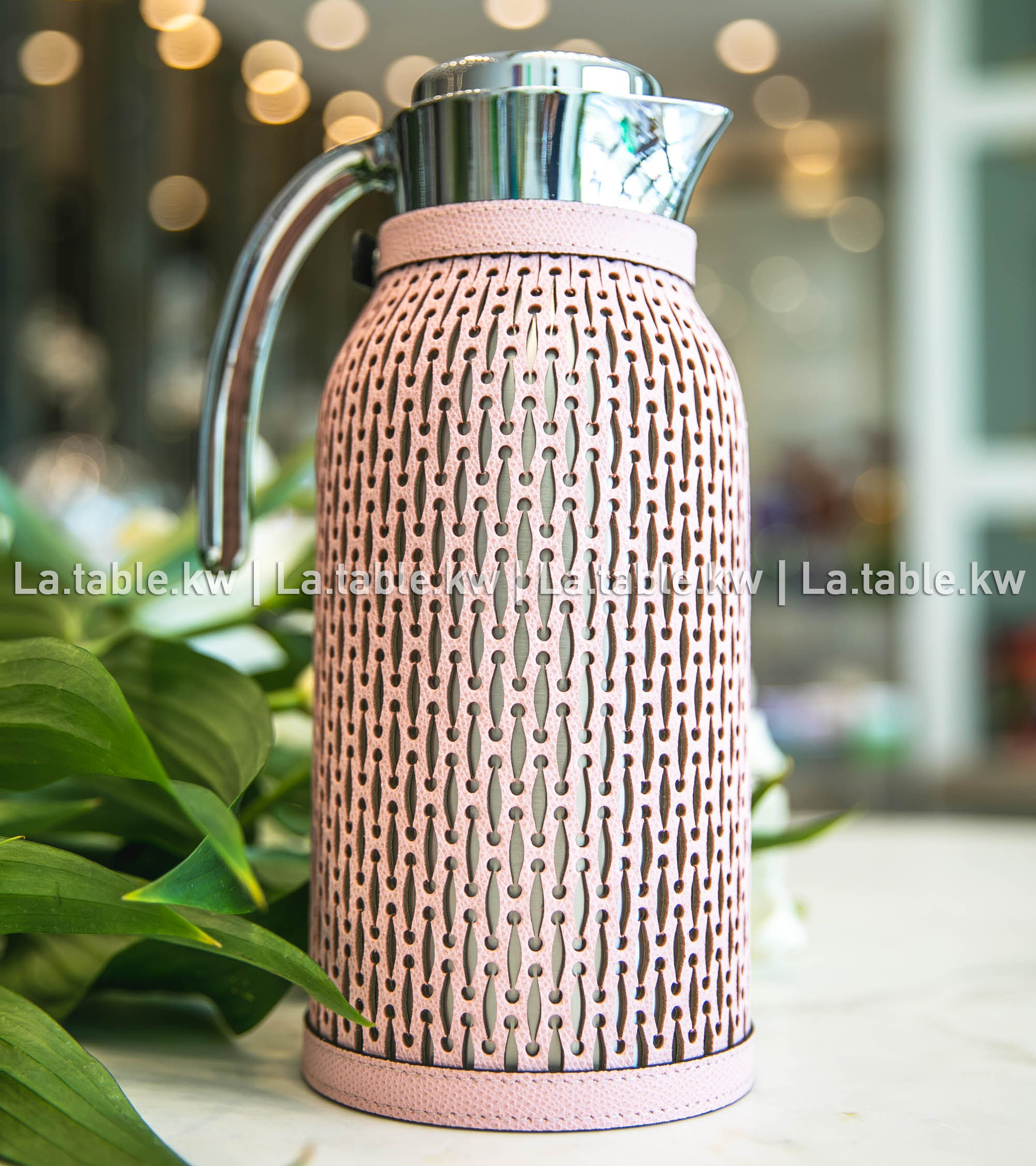 Baby Pink Diana Leather Carafe