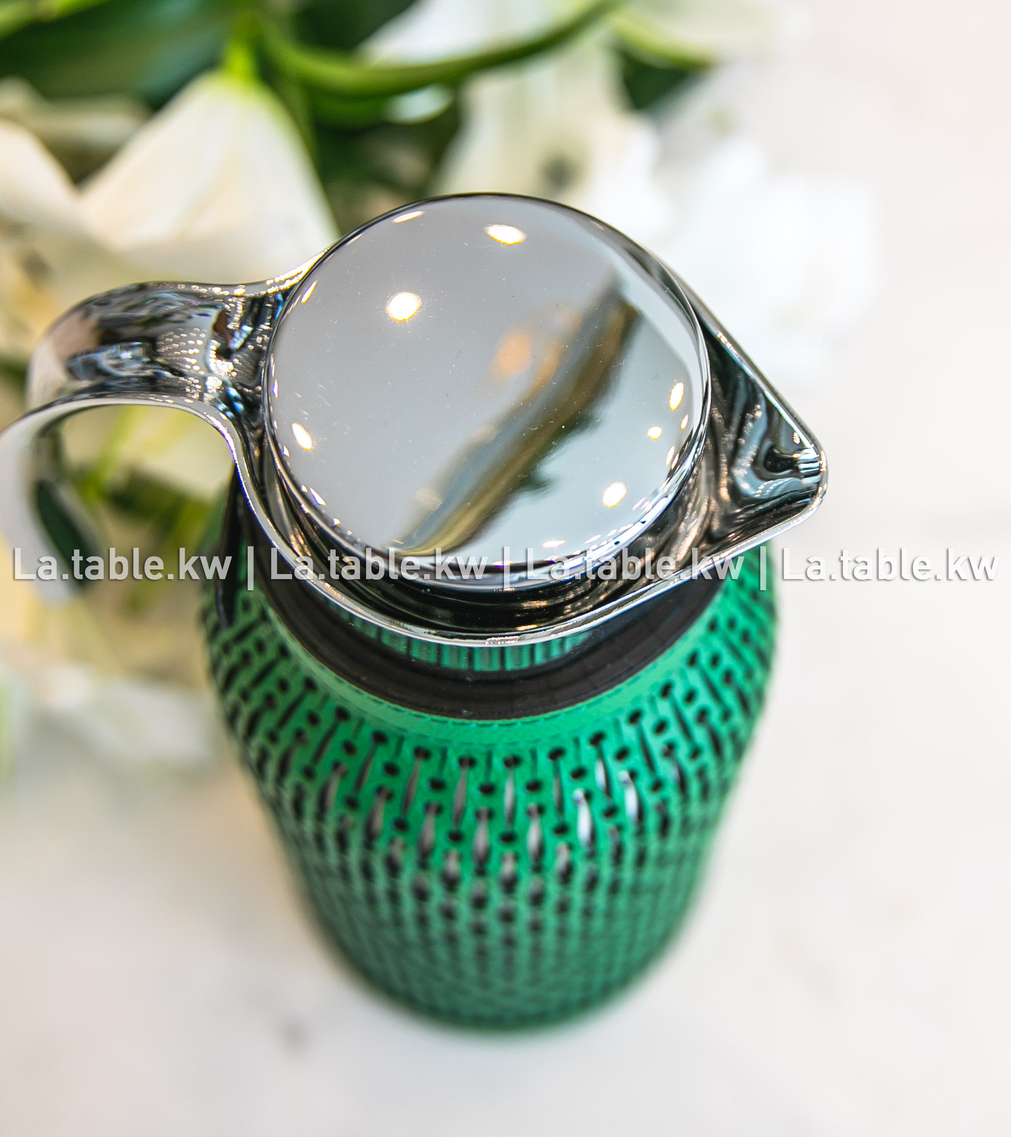 Dark Green Diana Leather Carafe