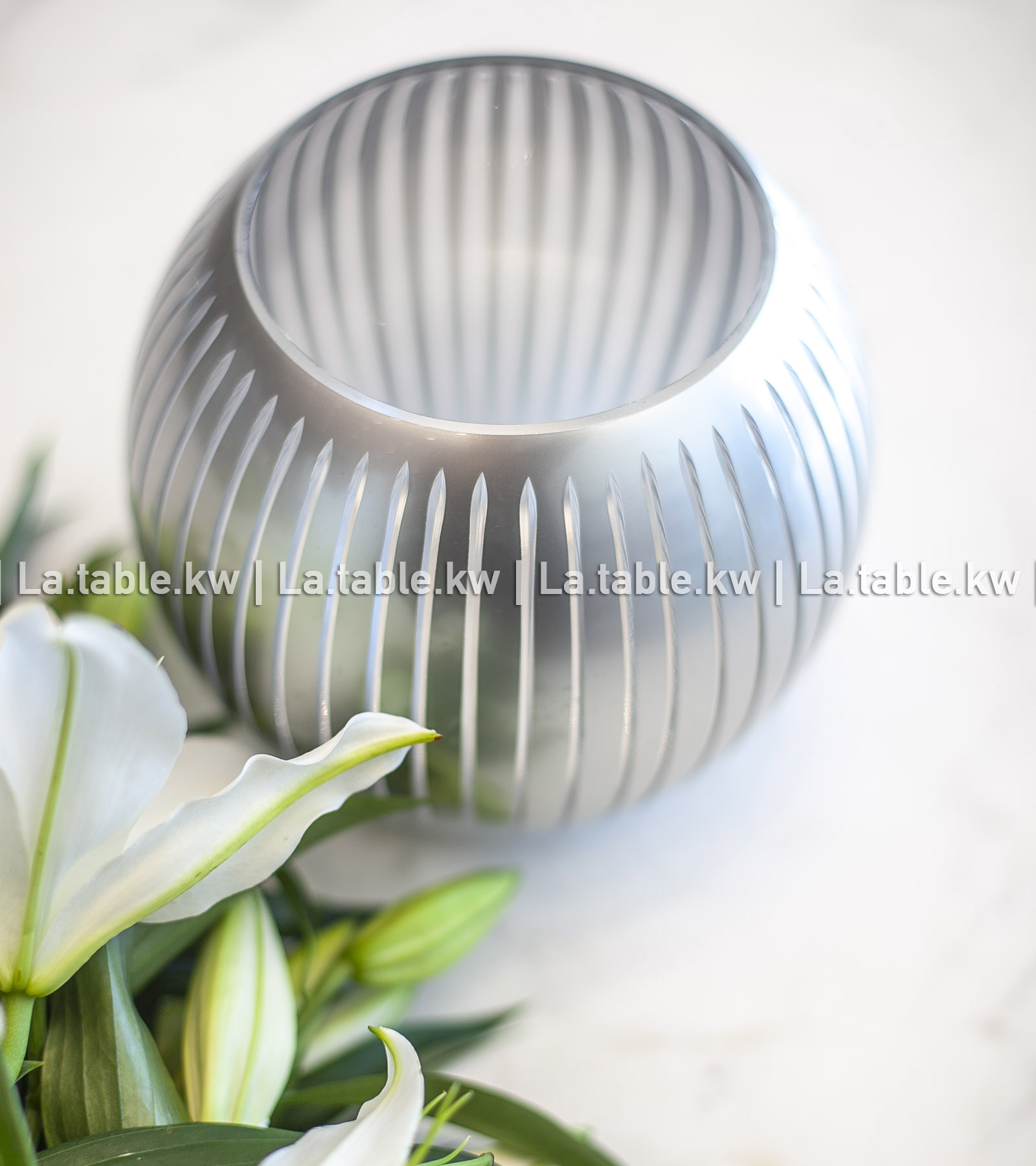 Silver Classic Ball Vase