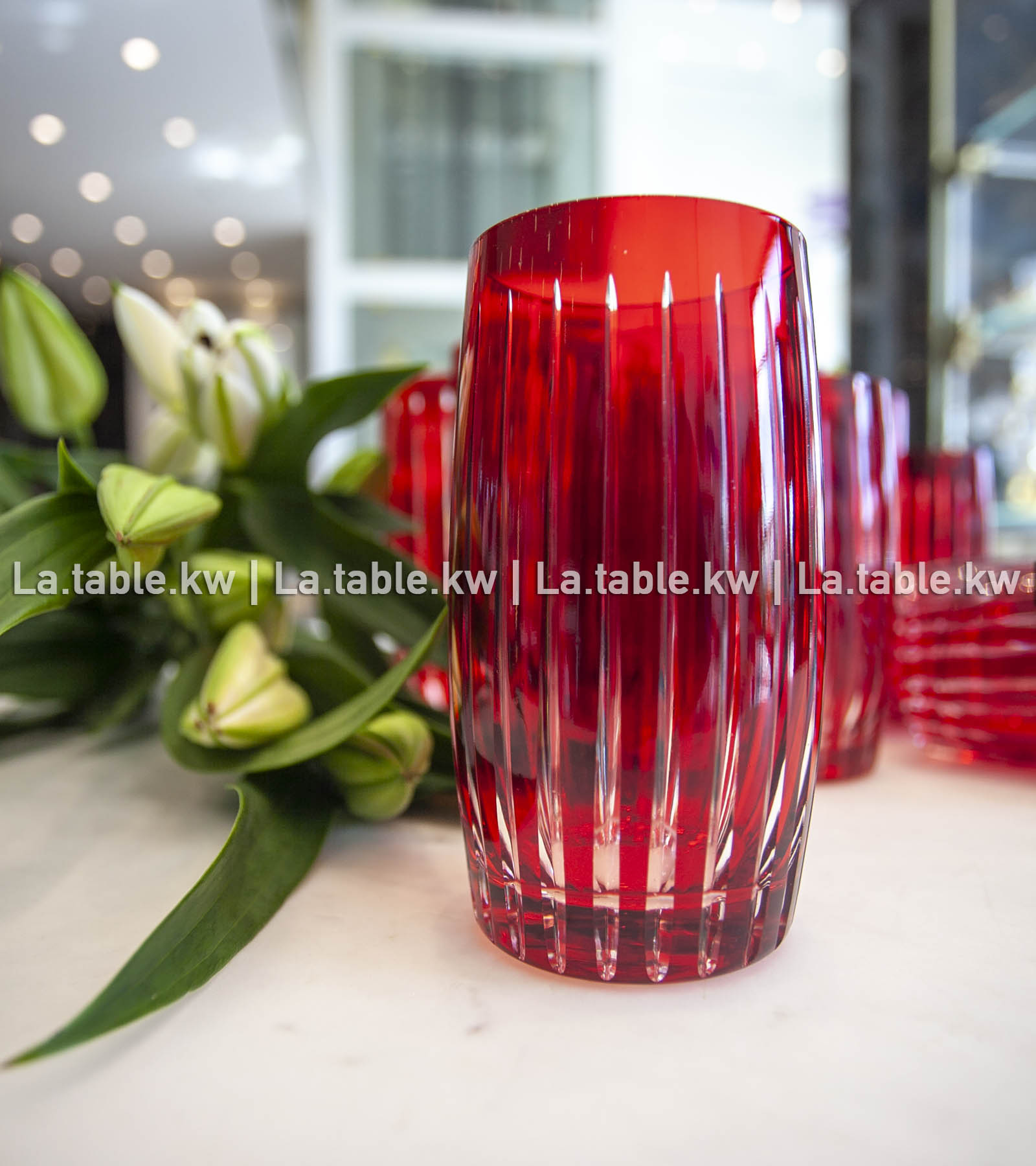 Scarlet Red Classic Water Glasses