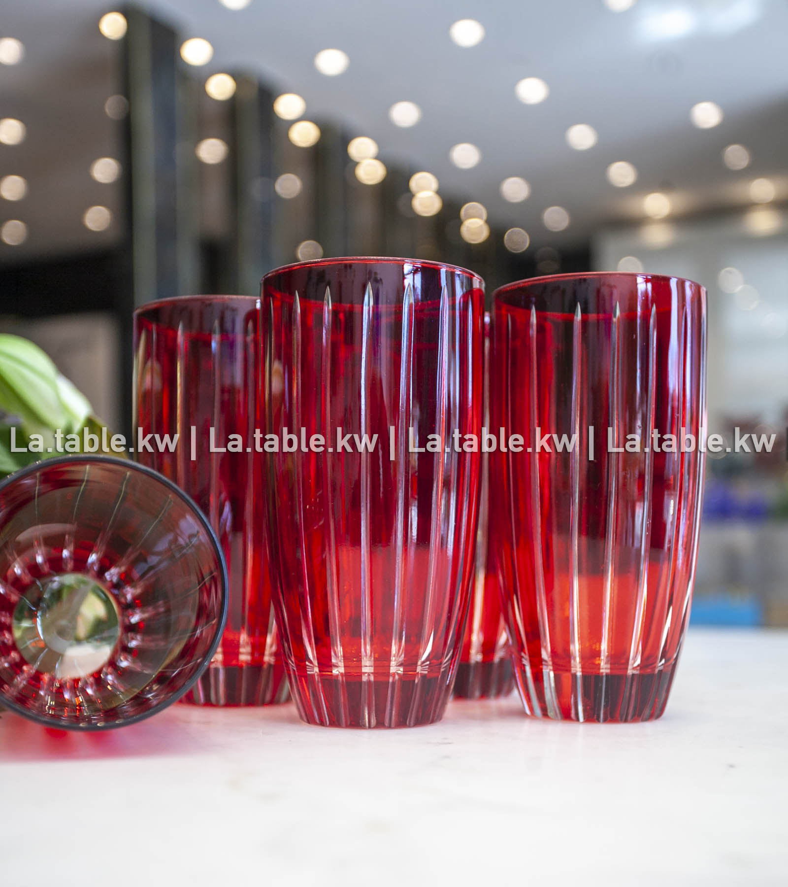 Scarlet Red Classic Water Glasses