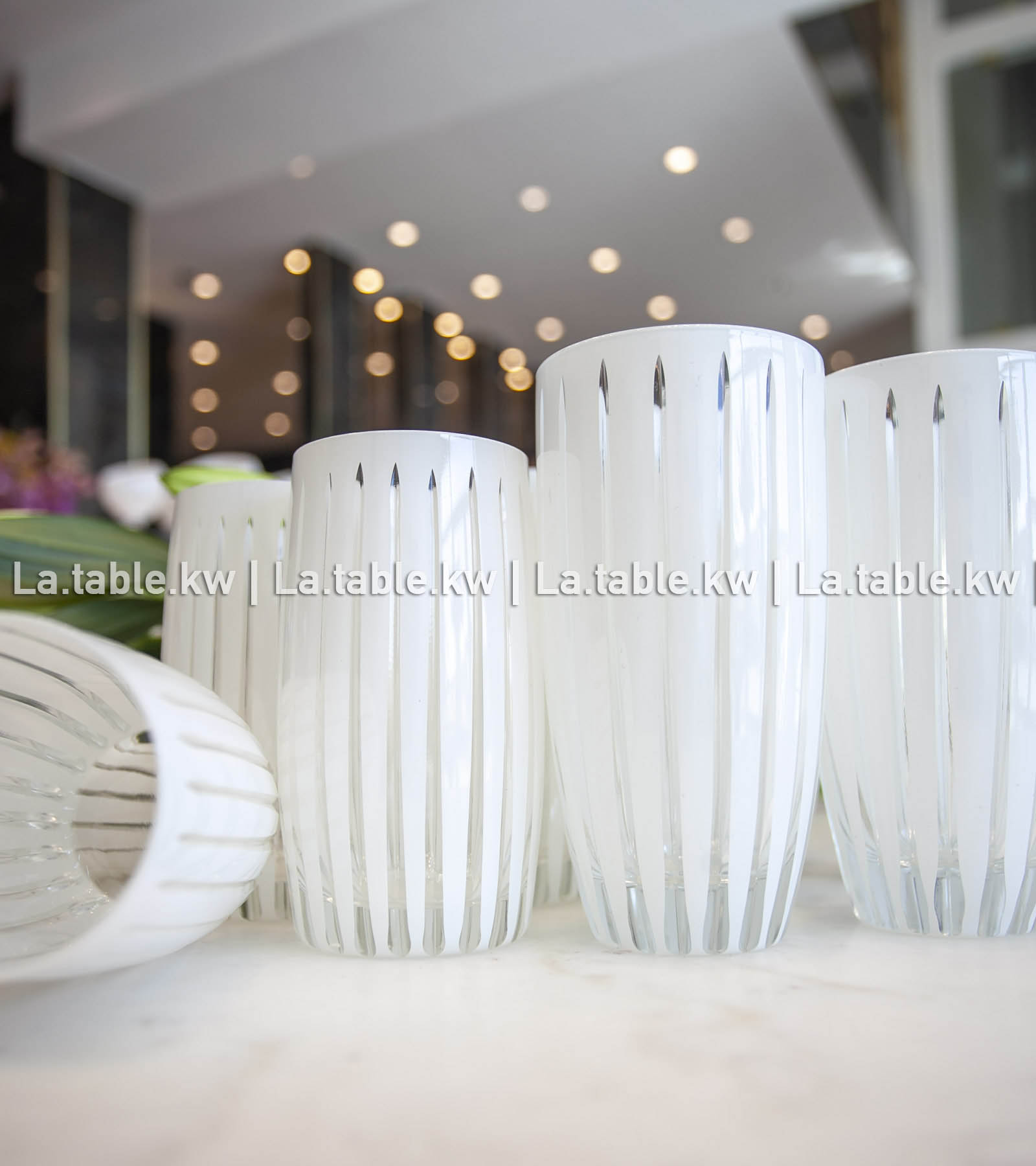 White Classic Water Glasses