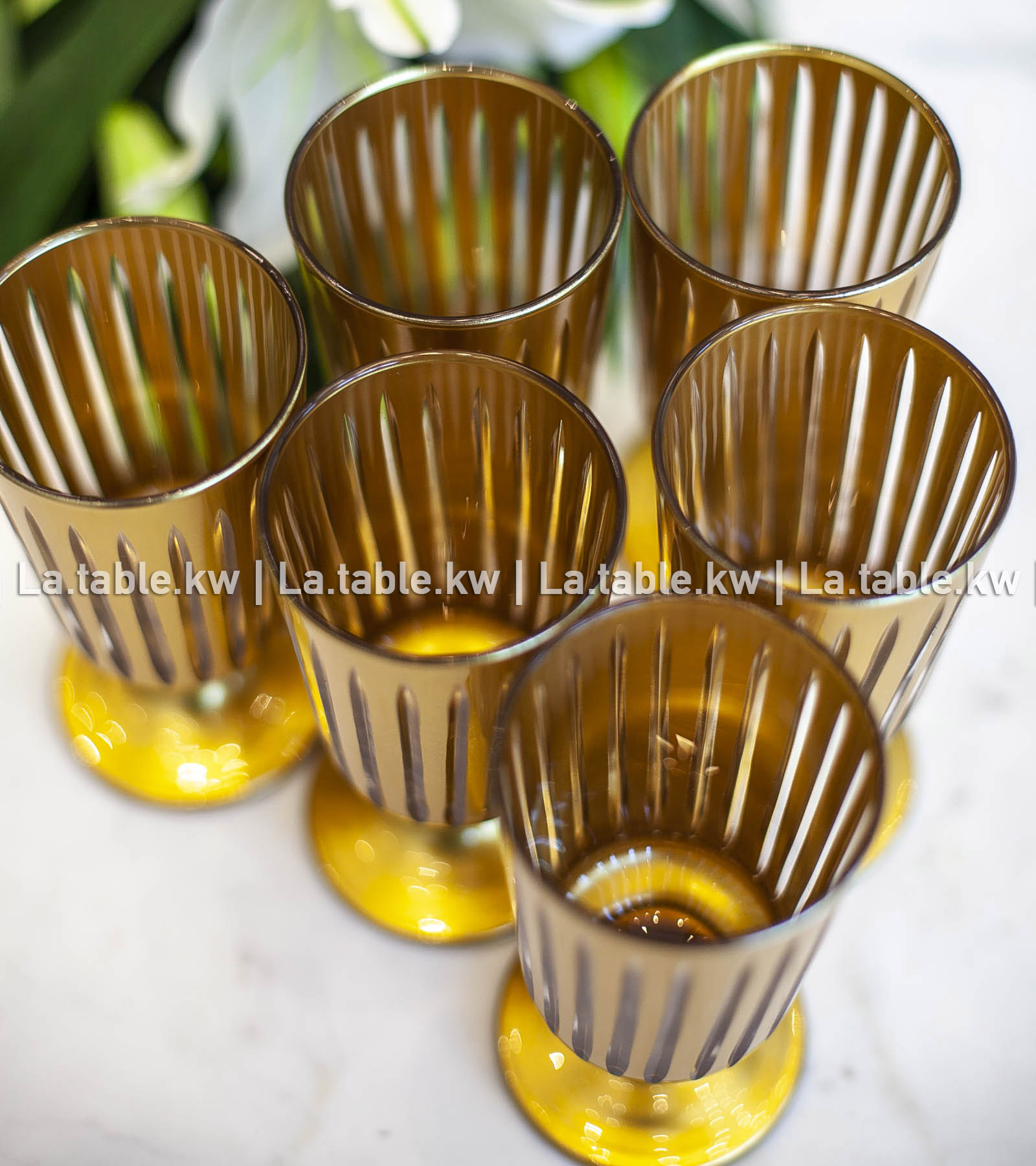 Gold Classic Juice Glasses