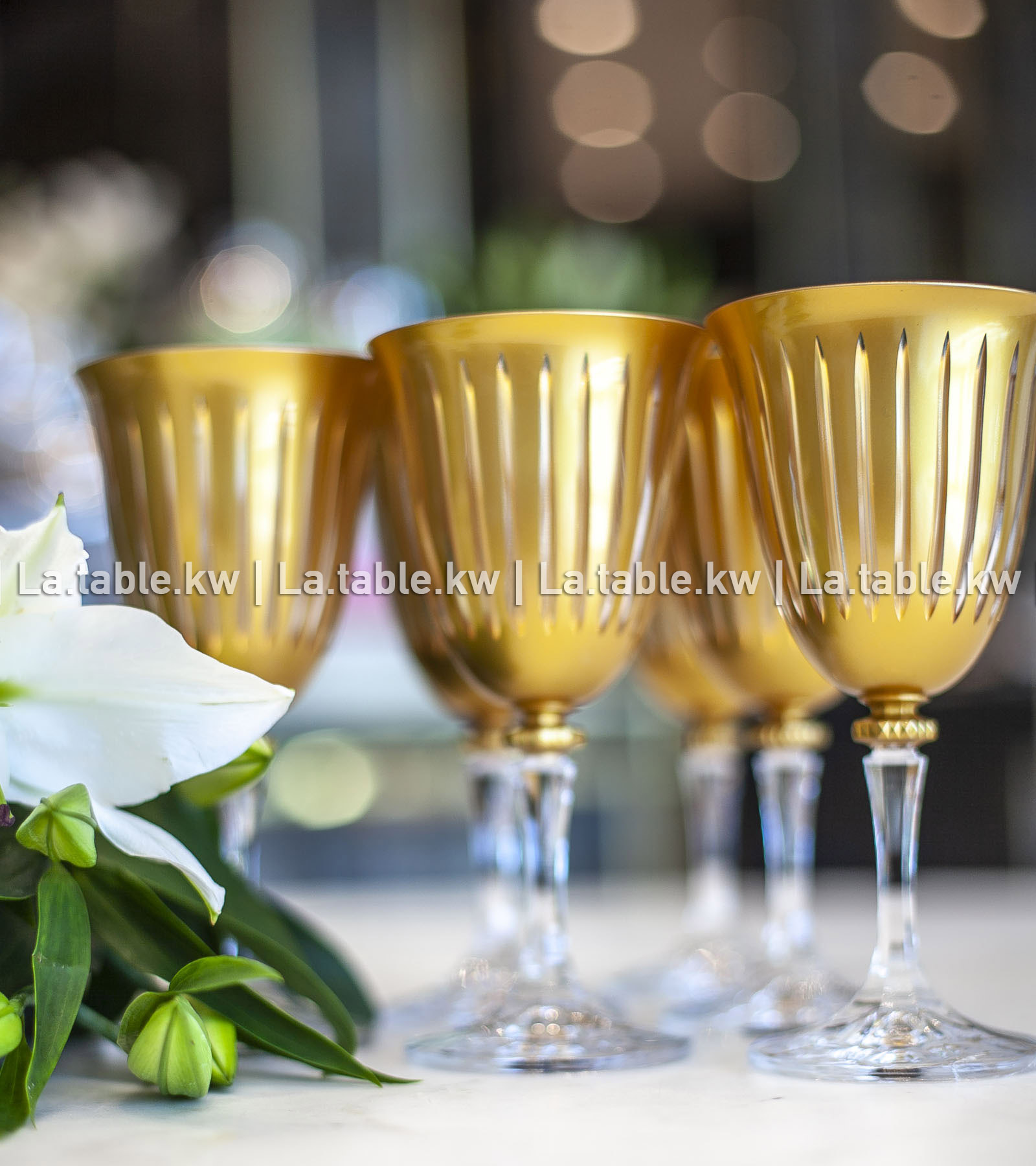 Gold Classic Juice Glasses