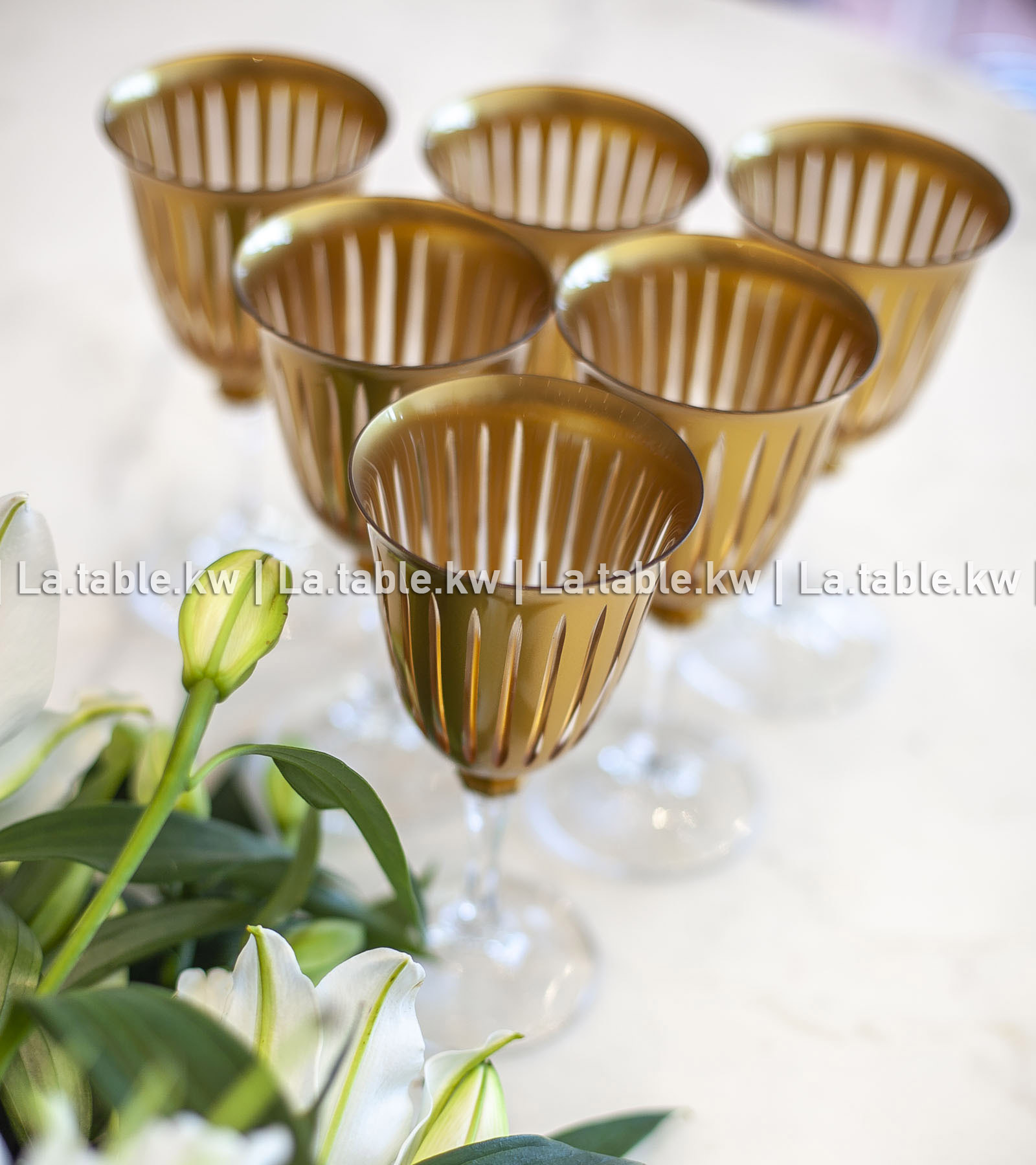 Gold Classic Juice Glasses