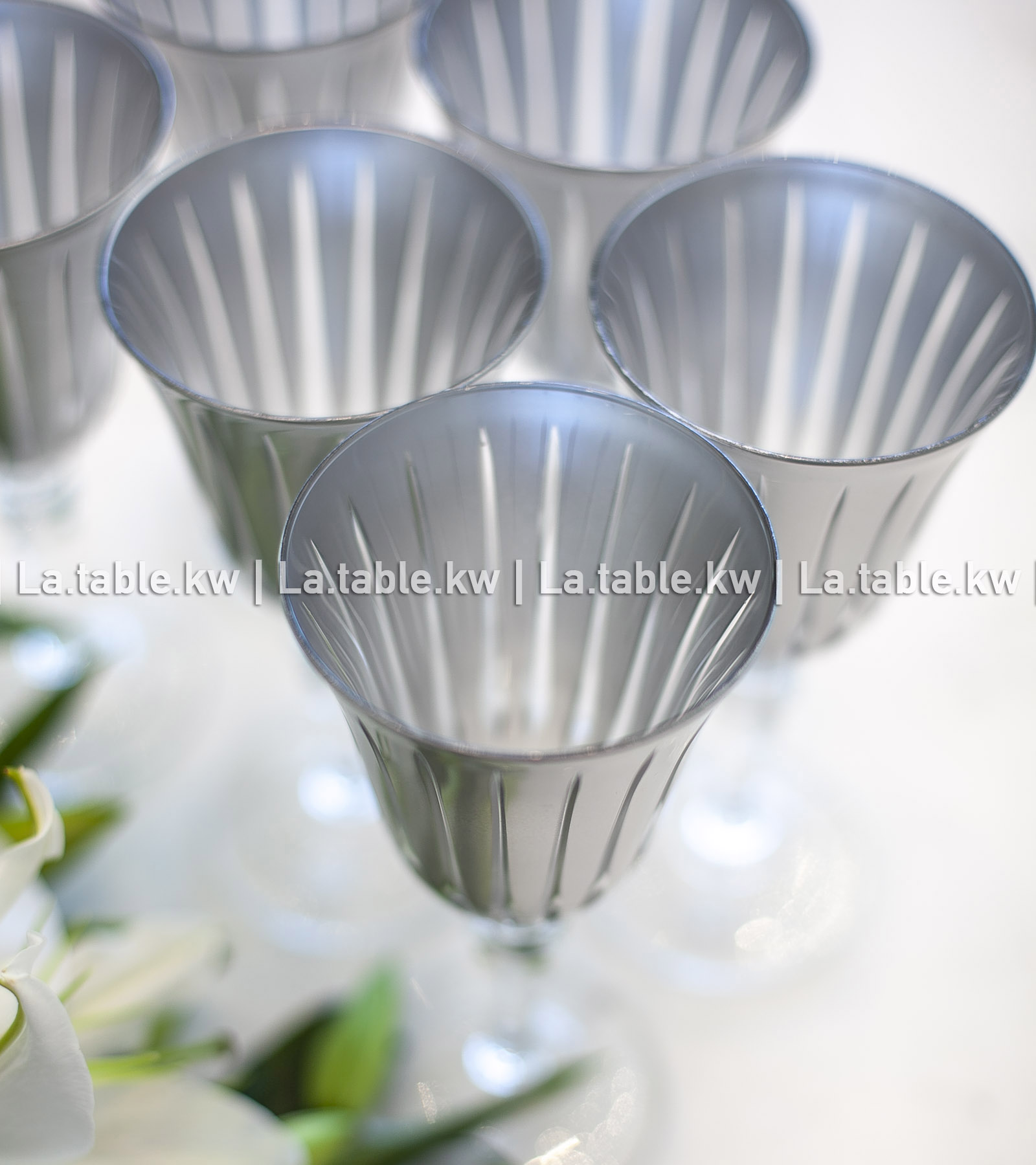 Silver Classic Juice Glasses