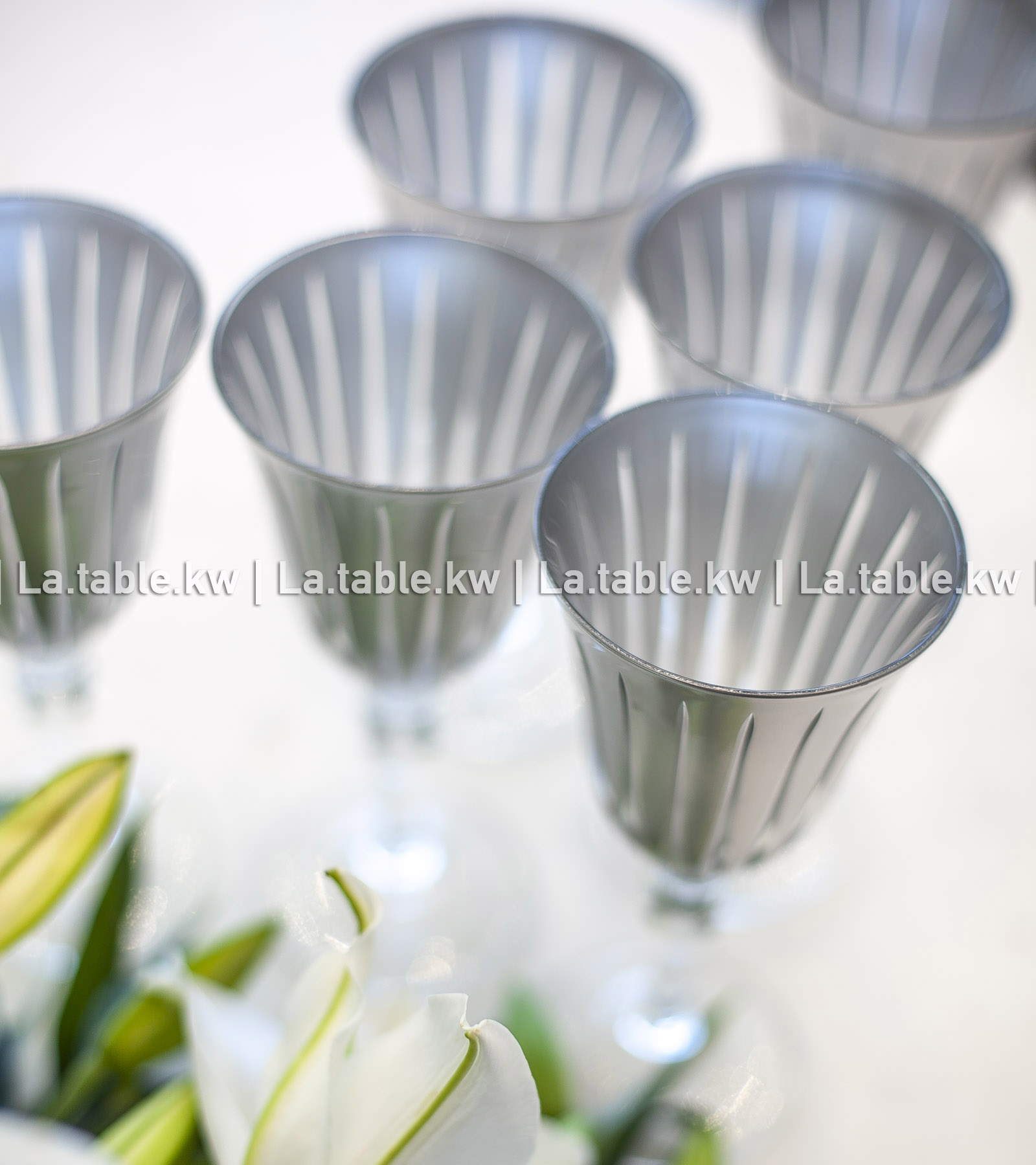 Silver Classic Juice Glasses